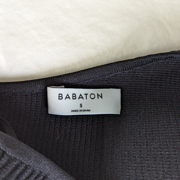 Aritzia Babaton One Shoulder Sculpt Knit Crop Top - Picture 3 of 3